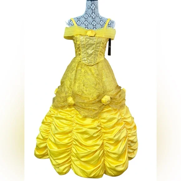 Disney's Beauty and the Beast Belle Costume for Girls NEW TAGS Child Size Medium - Picture 5 of 15